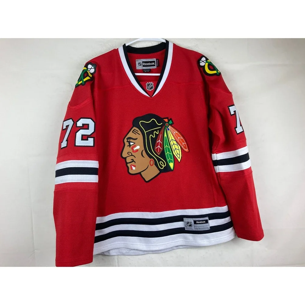 Reebok Womens M Chicago Blackhawks Panarin #72 Hockey Jersey Red - Picture 2 of 5